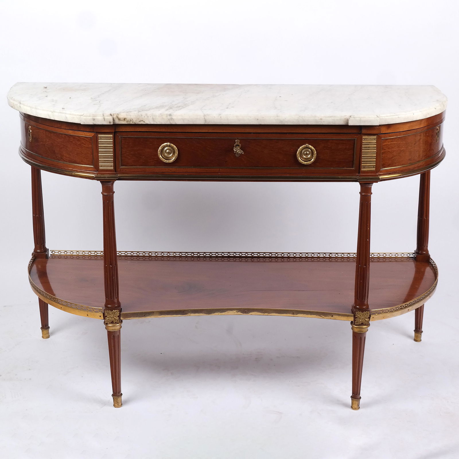Louis XVI-Style Mahogany Console Desserte (1 of 11)