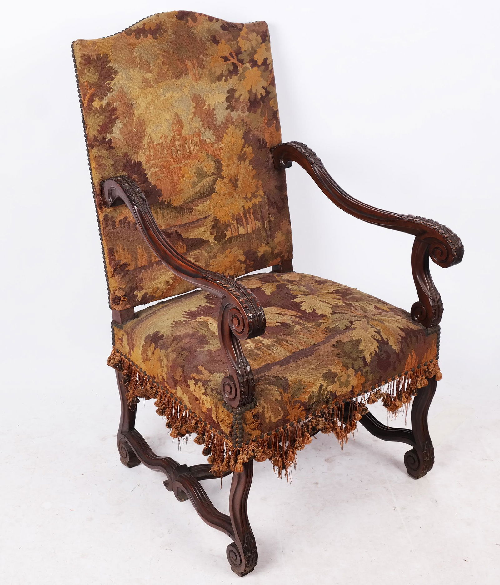 French Baroque-Style Walnut Chair (1 of 9)