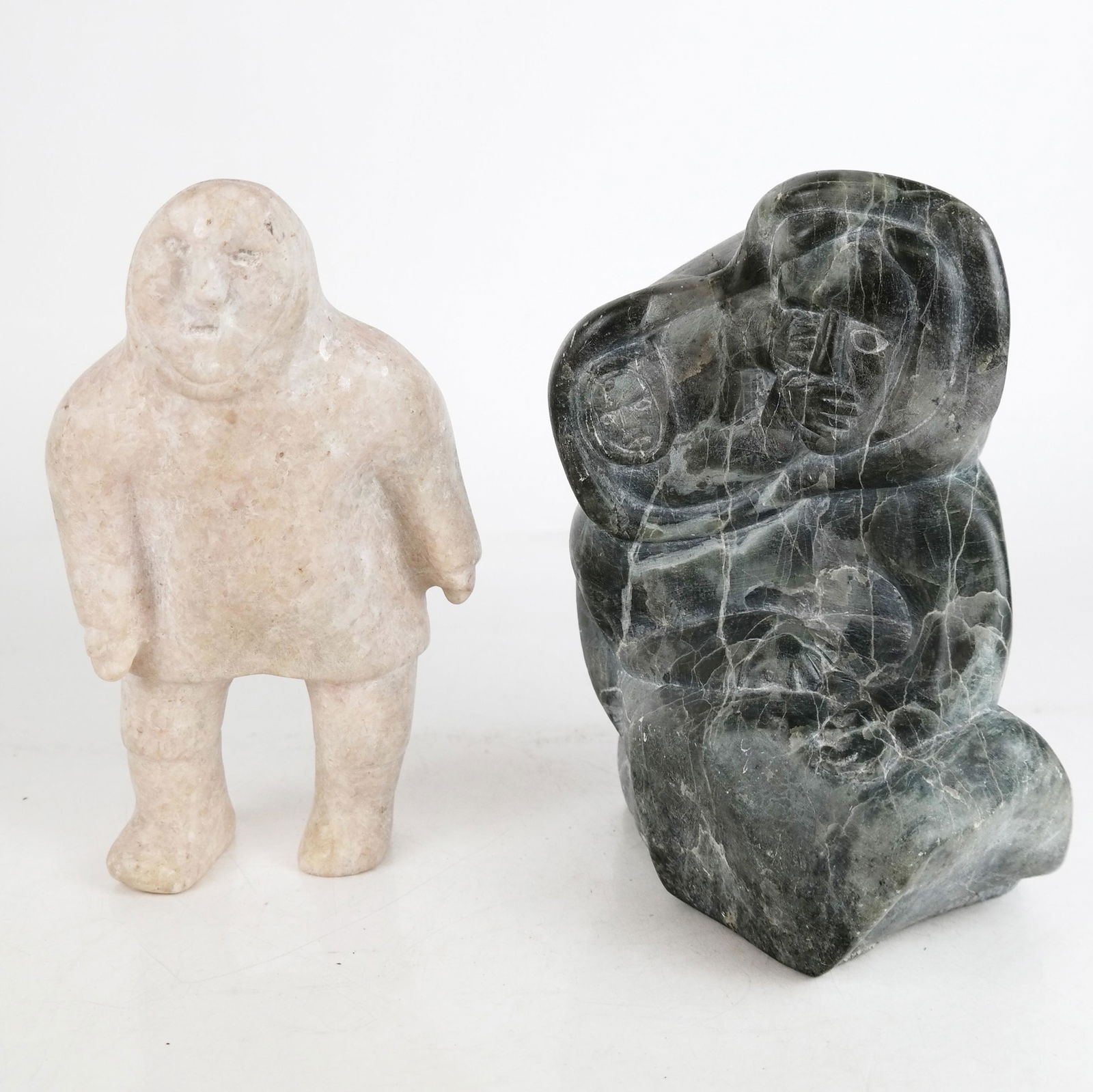 Two Inuit Art Stone Carvings (1 of 12)
