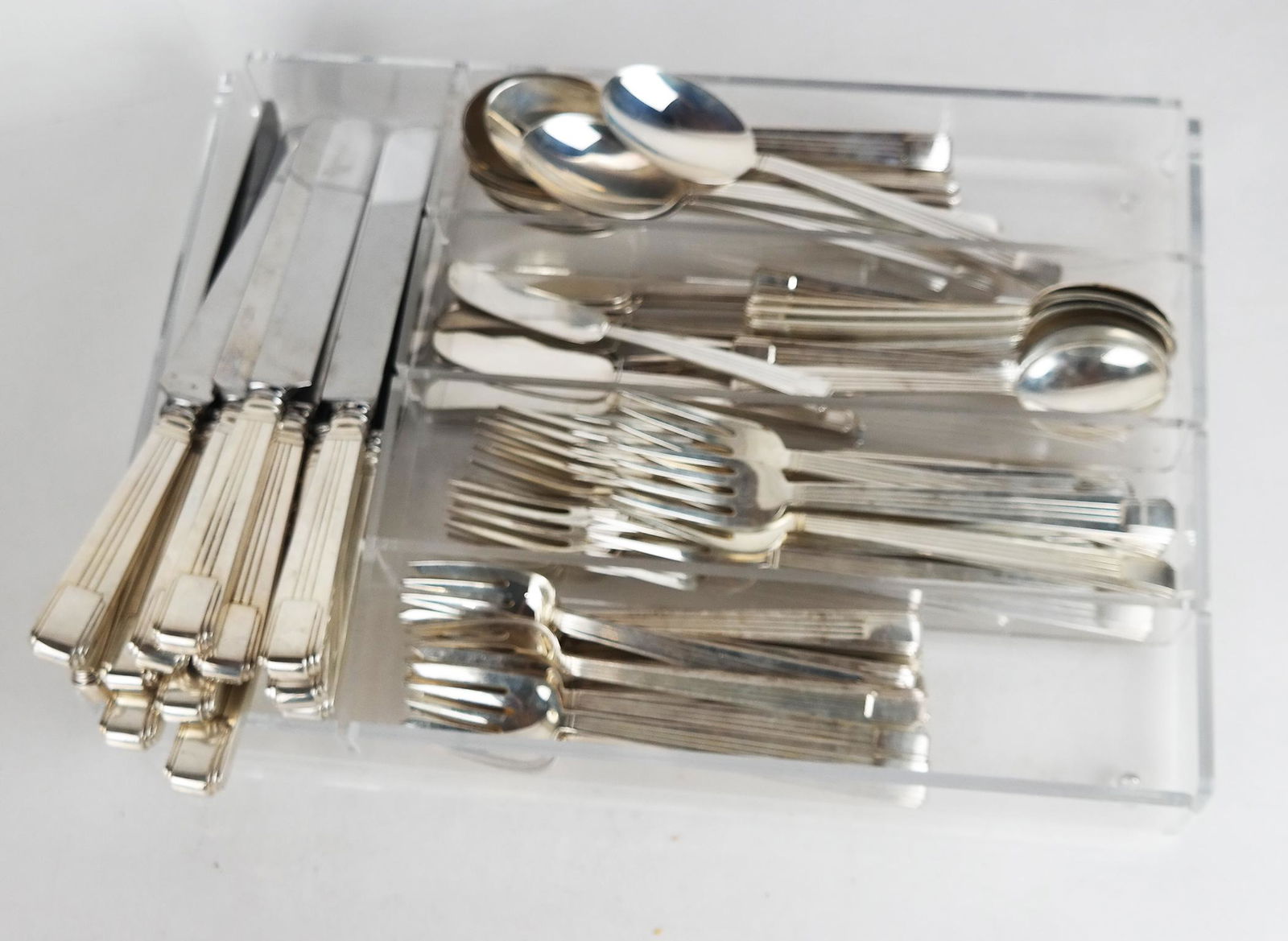 72-Pc. Tiffany & Co. Sterling Silver Flatware Set (1 of 8)
