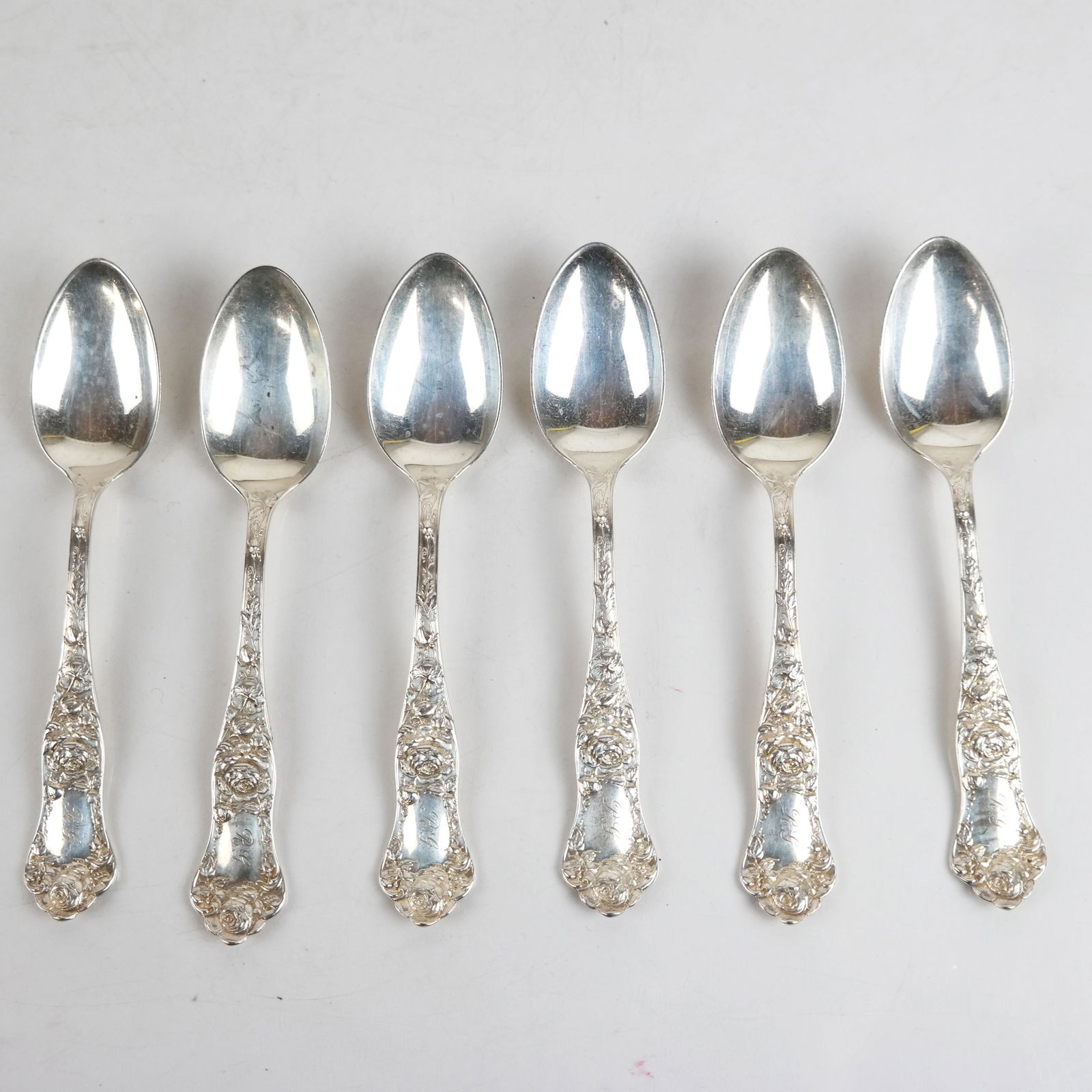 Set of Six American Sterling Silver Spoons (1 of 4)