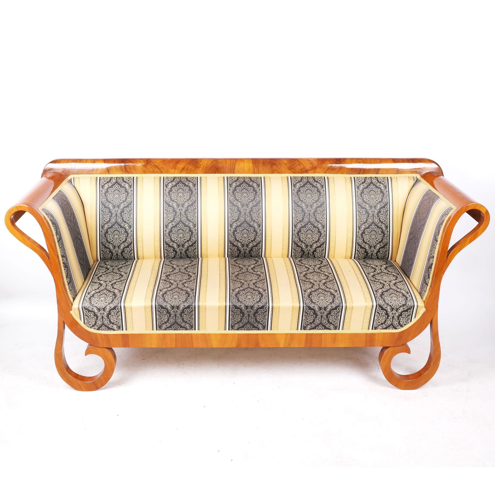 Mid 19th C. Biedermeier Walnut Sofa (1 of 8)