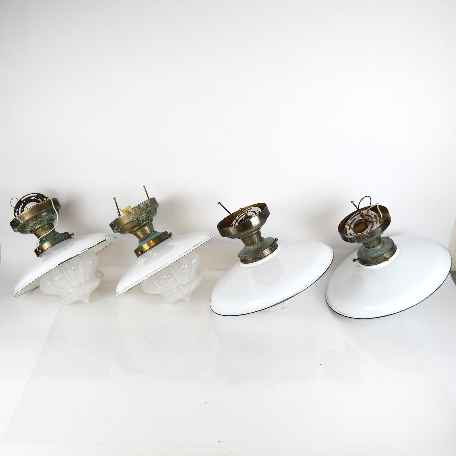 Two Pairs of Industrial Light Fittings / Fixtures (1 of 11)