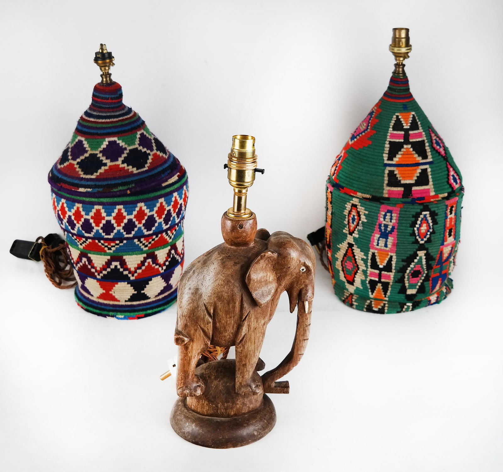 Three African Table Lamps (1 of 9)