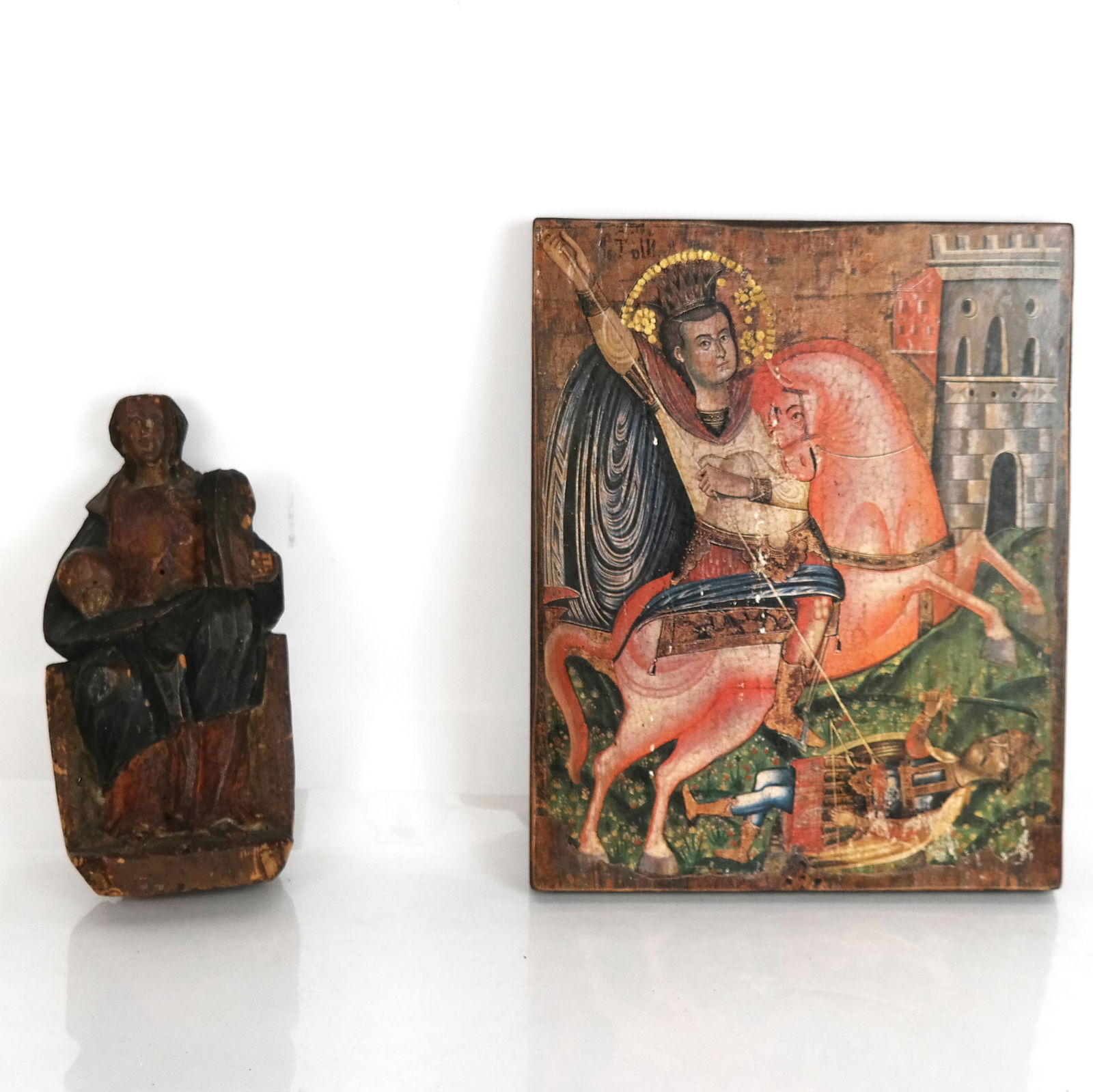 Two Religious Wooden Items (1 of 10)
