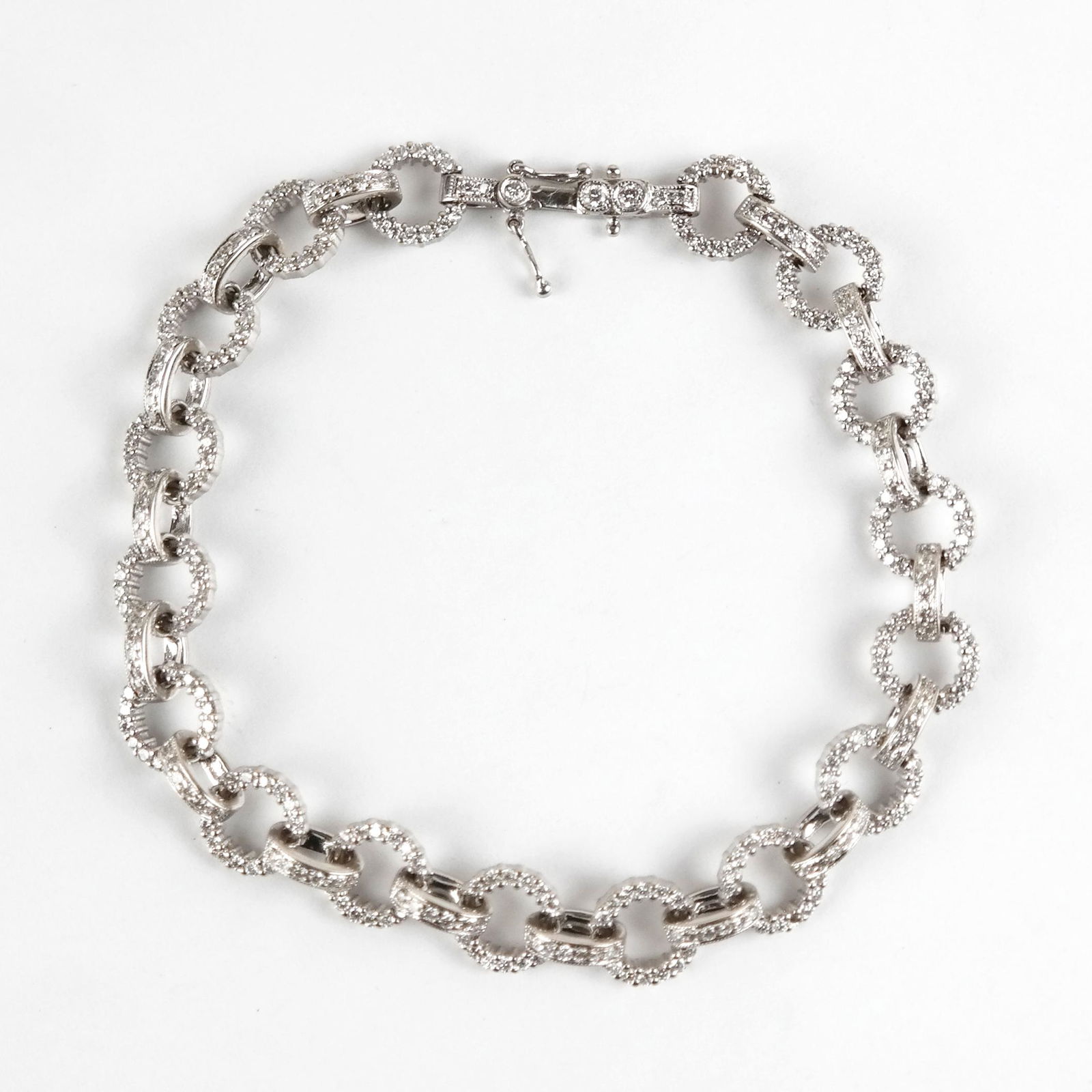 14K White Gold Diamond Bracelet (1 of 10)