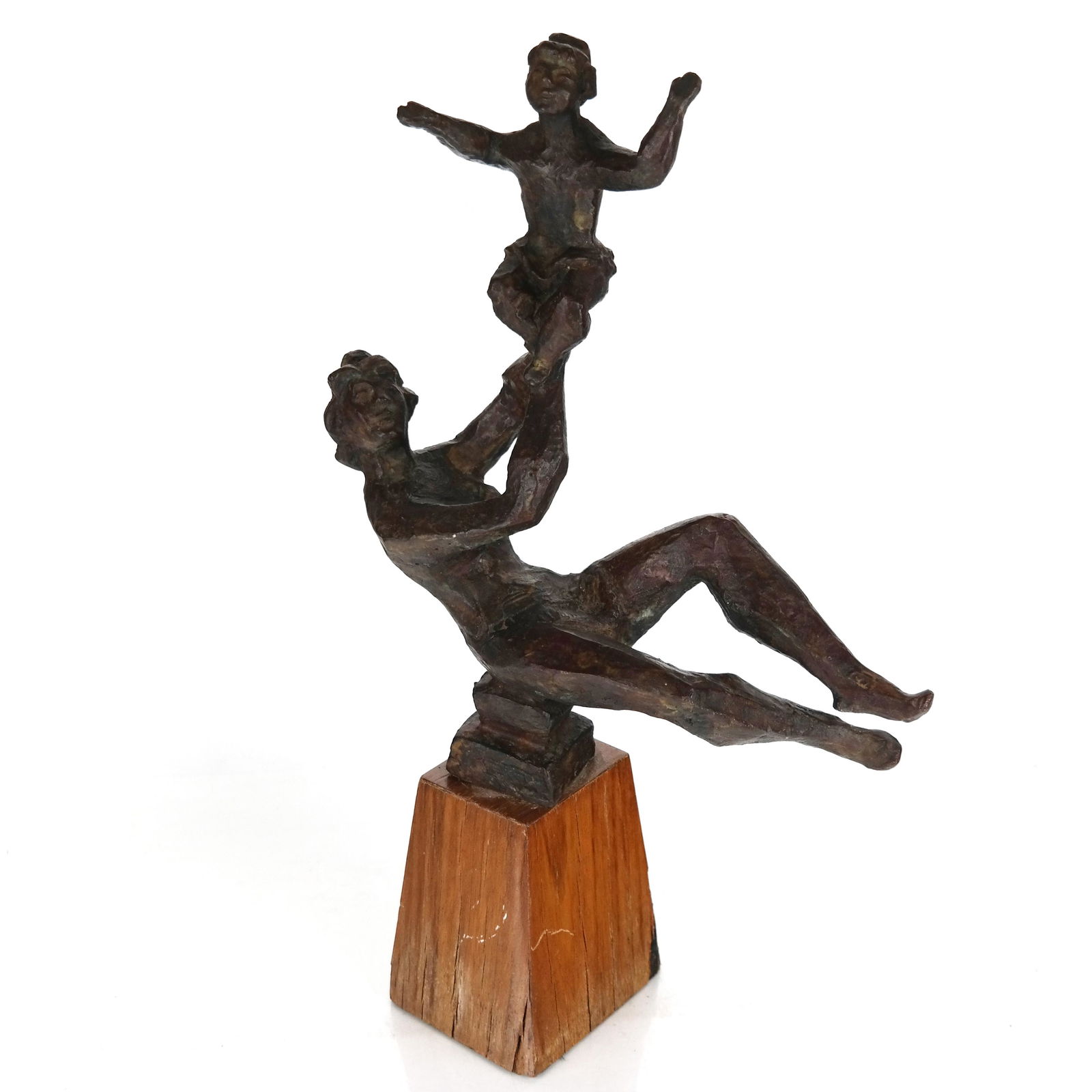 Chaim GROSS: "Mother Playing" - Bronze Sculpture (1 of 8)