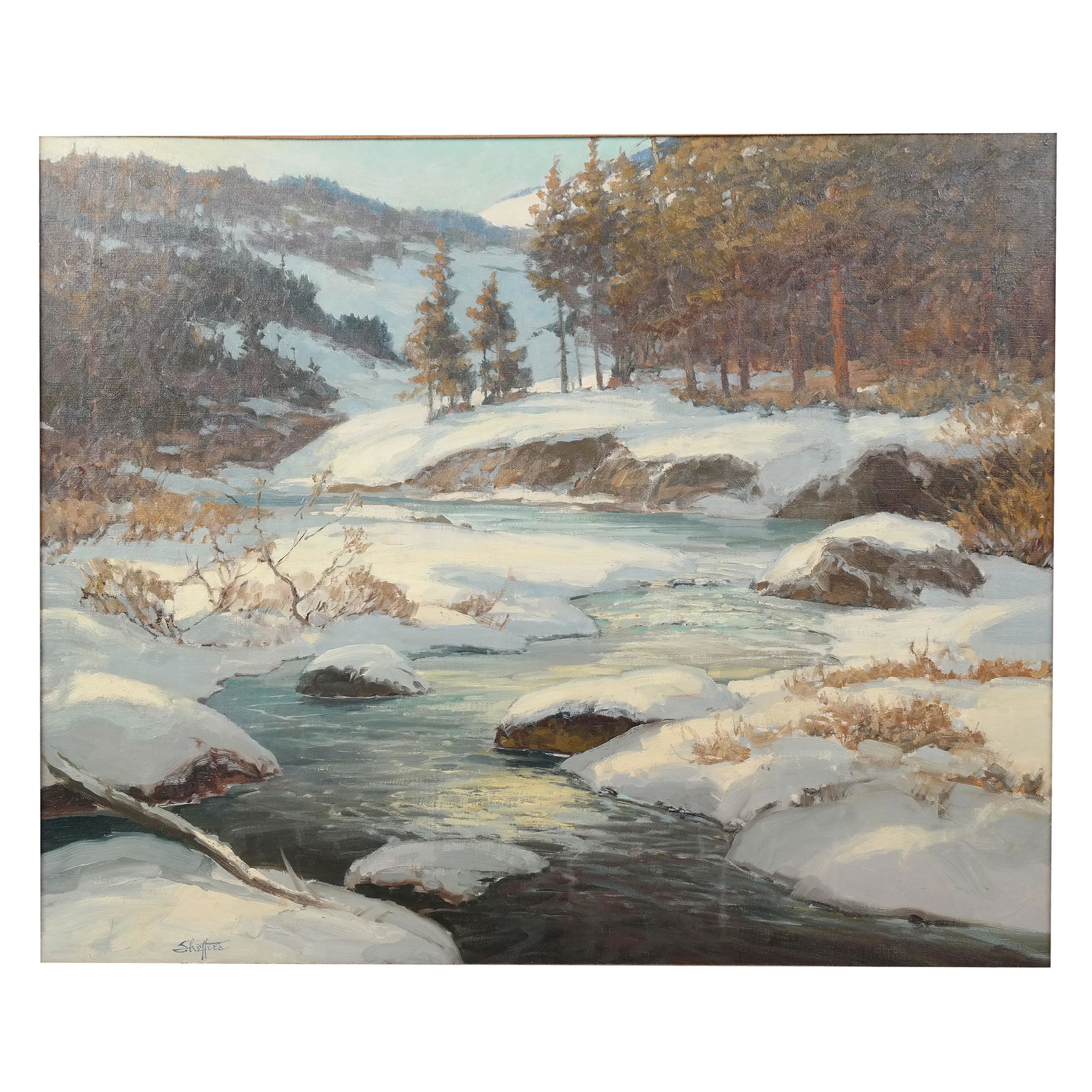 Peter Winthrop SHEFFERS: Winter Landscape - O/C (1 of 11)