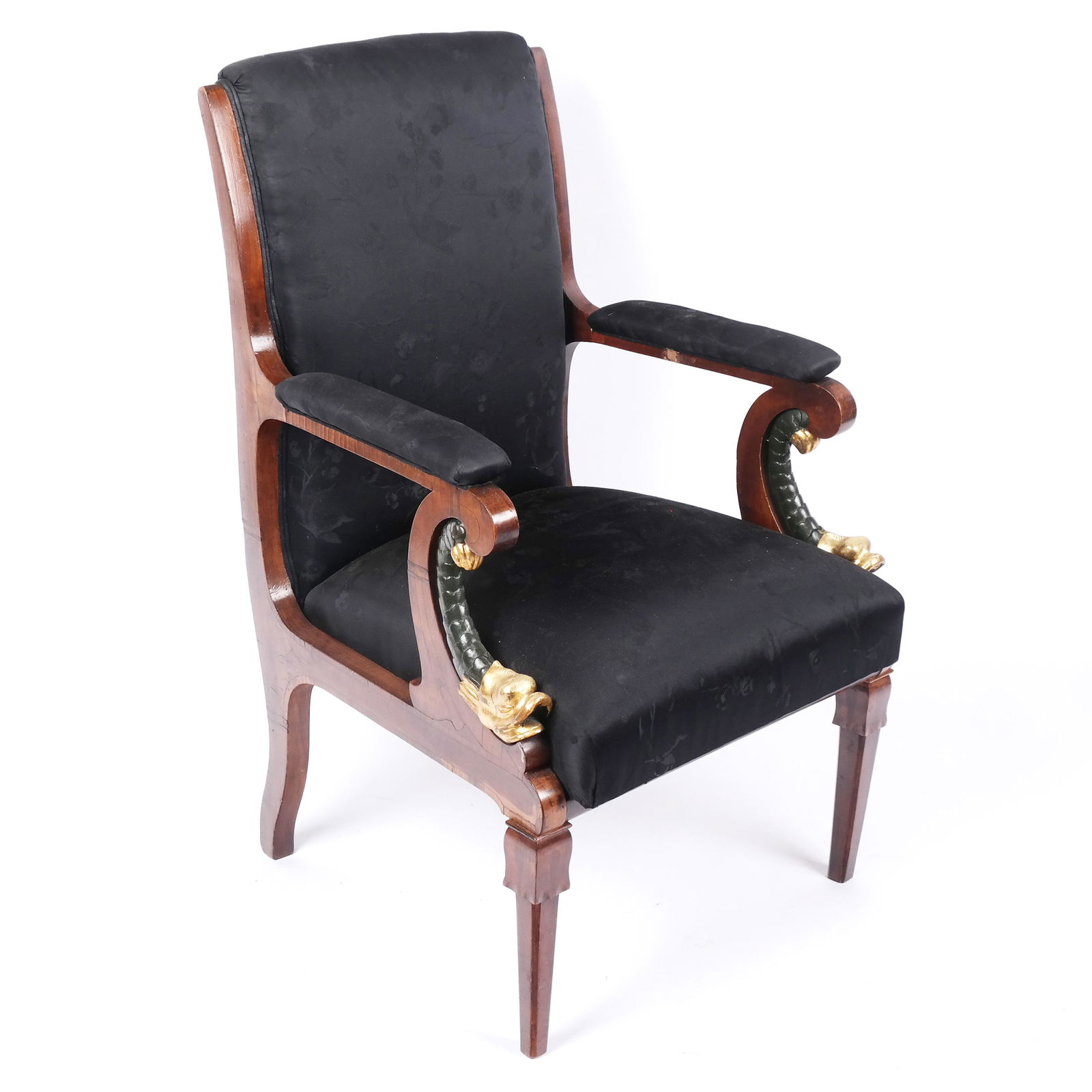 Empire-Style Open Arm Library Chair (1 of 7)