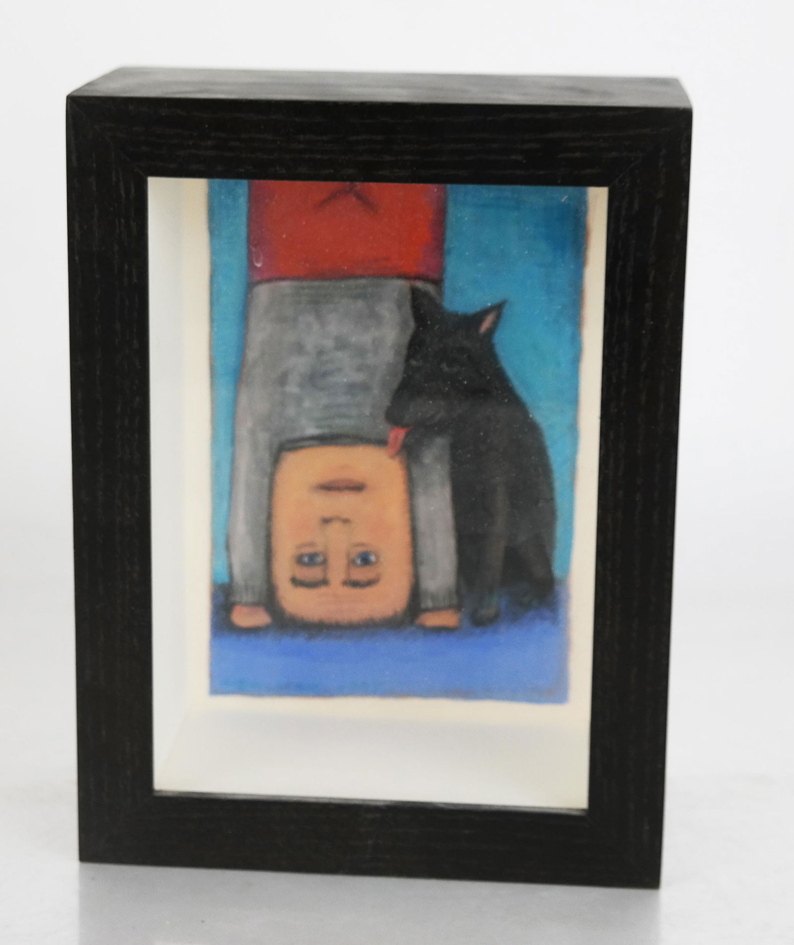 Russell MEHLMAN: "Head Stand" 1995 - Gouache/Paper (1 of 6)