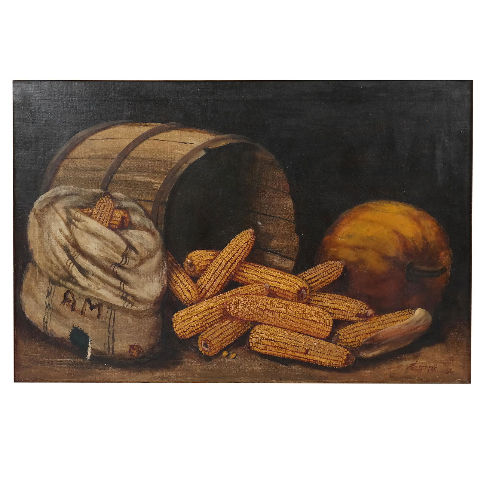 Alfred MONTGOMERY: Corn & Pumpkin - Oil/Canvas (1 of 11)