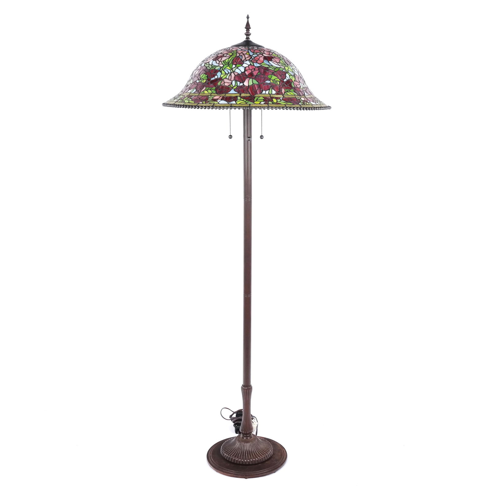 Tiffany-Style Leaded Glass Lamp (1 of 10)