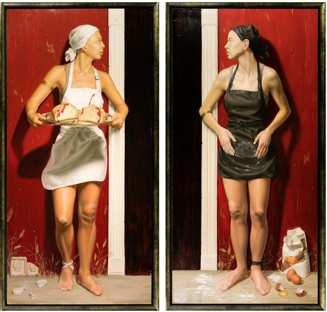 Sally Fama COCHRANE: BRCA - Diptych Painting (1 of 7)