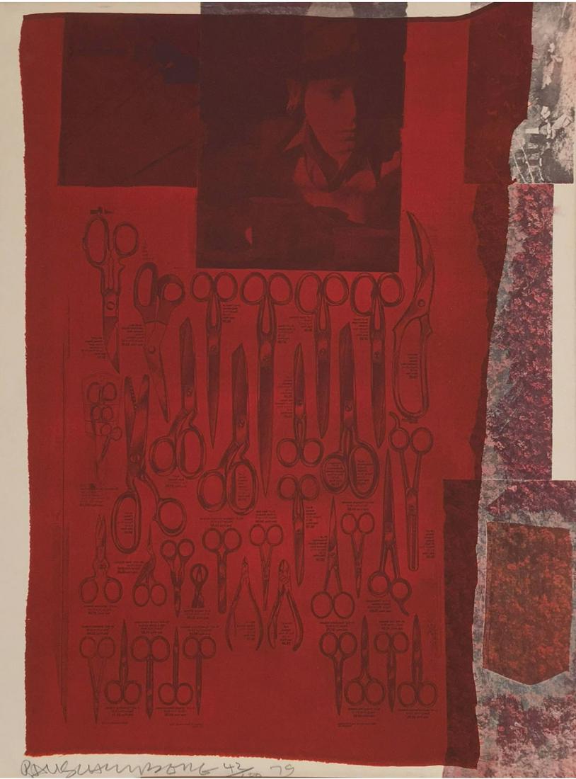 Robert RAUSCHENBERG: Lithograph, 1979 (1 of 3)