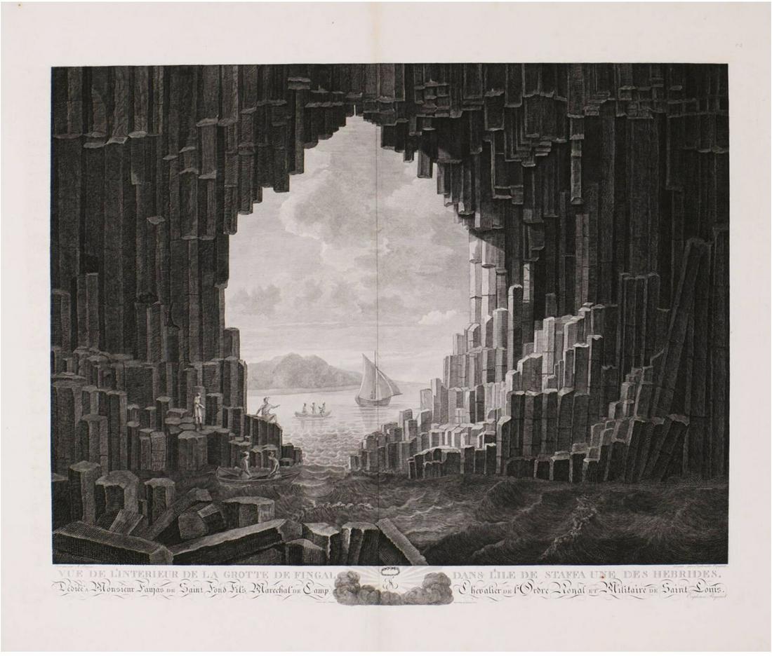 Barthelemy de Saint-Frond - Fingal's Cave - Engraving (1 of 6)