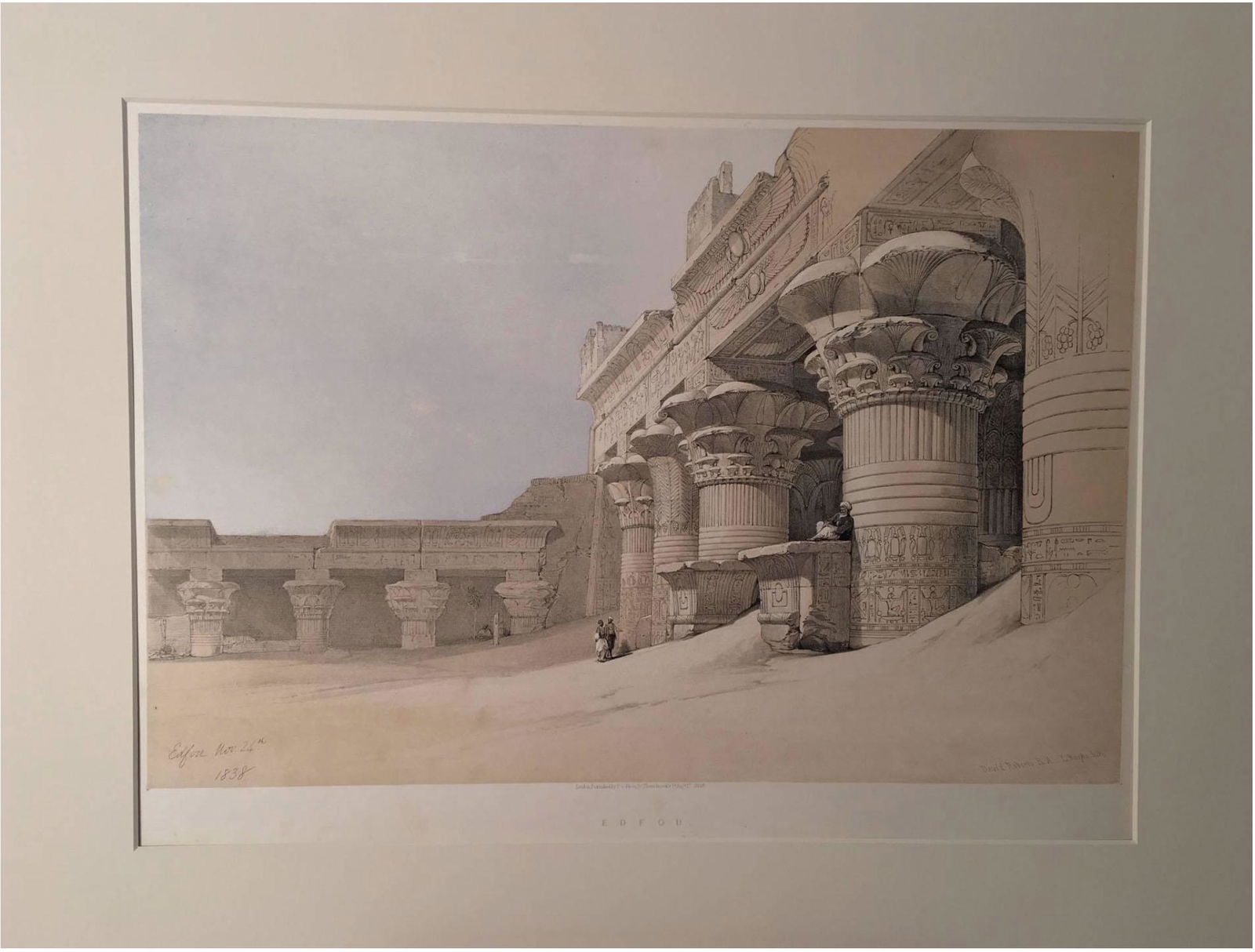 David ROBERTS: Edfou - Lithograph, 1846 (1 of 5)