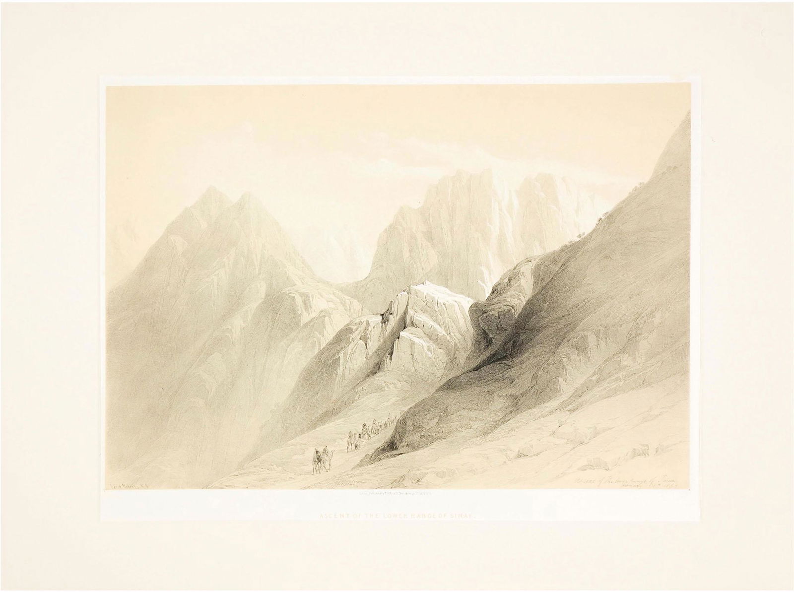 David ROBERTS: Lower Region of Sinai - Lithograph (1 of 7)