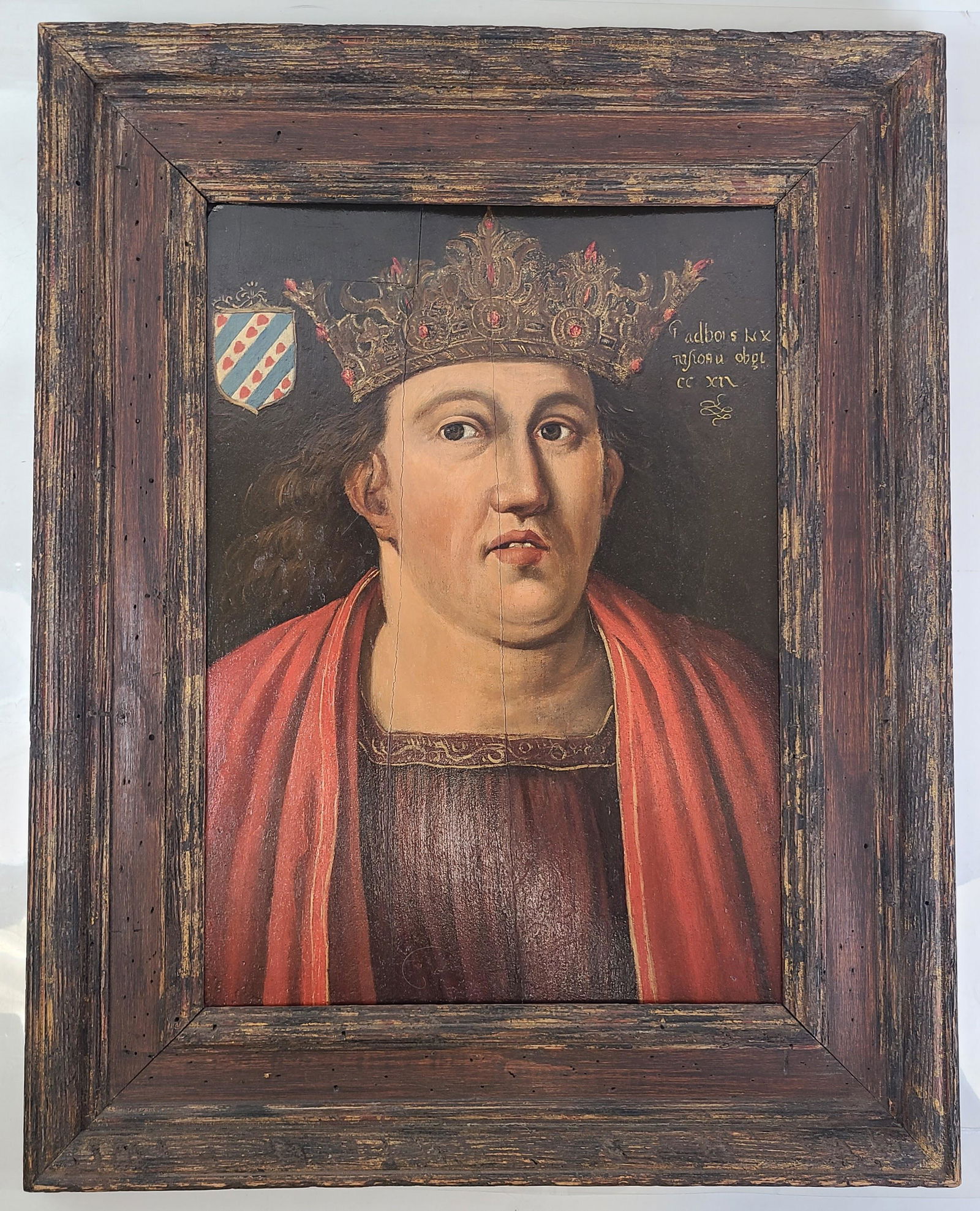 17th C. Baltic Nobleman, Oil on Fruitwood Panel (1 of 14)