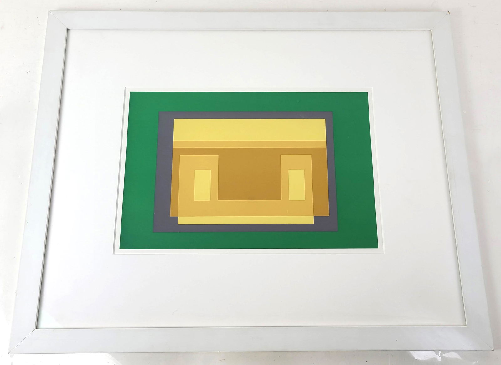Josef ALBERS: Green & Yellow Abstract - Screenprint (1 of 9)