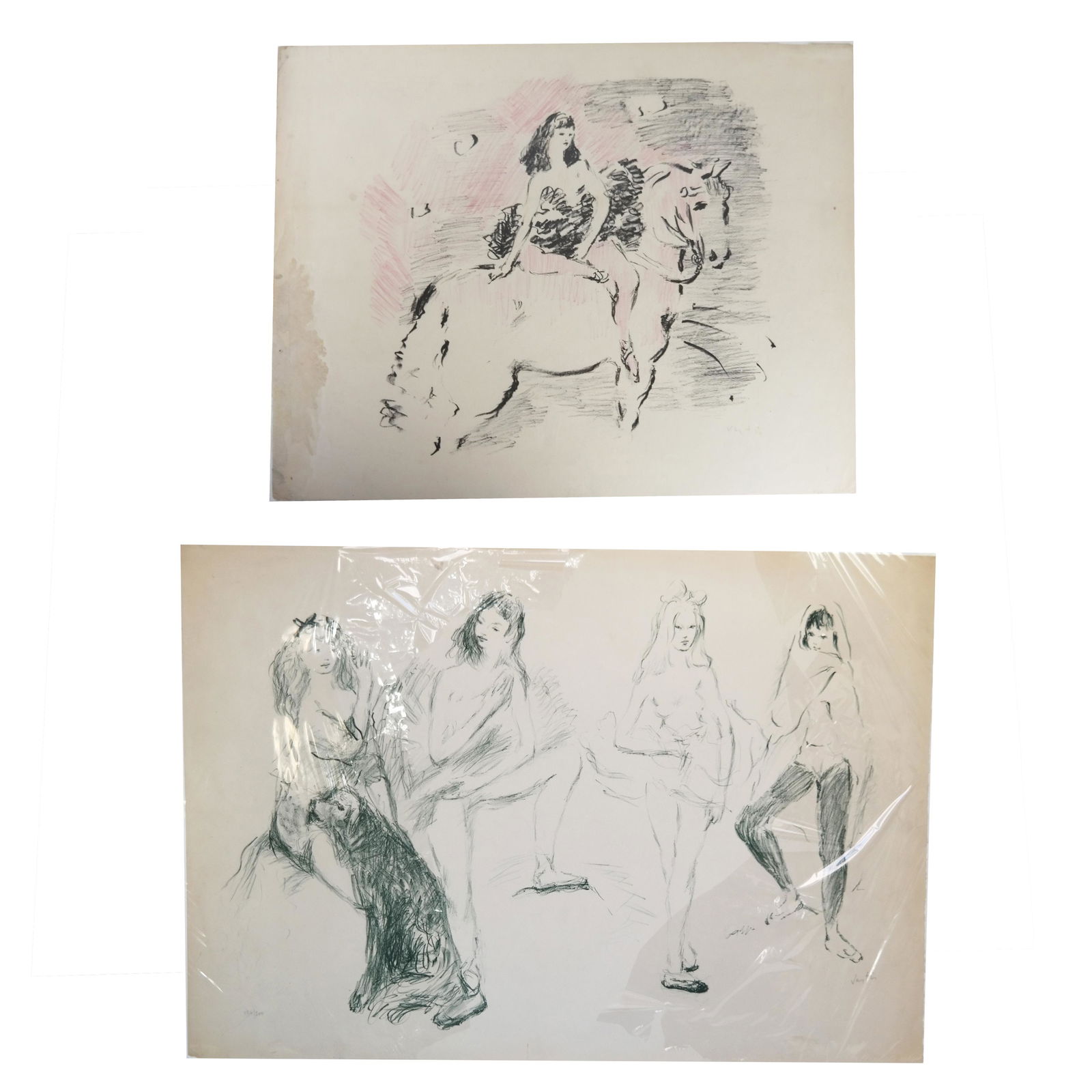 Marcel VERTES:  Women - Two Lithographs (1 of 17)