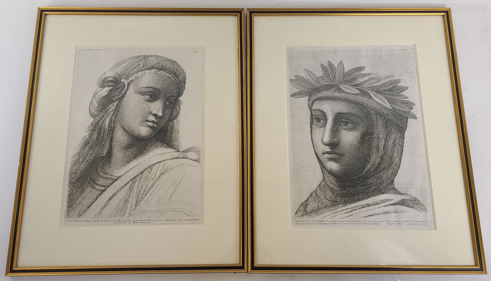 FIDANZA / RAFFAELLO:  Pair of Etchings (1 of 17)