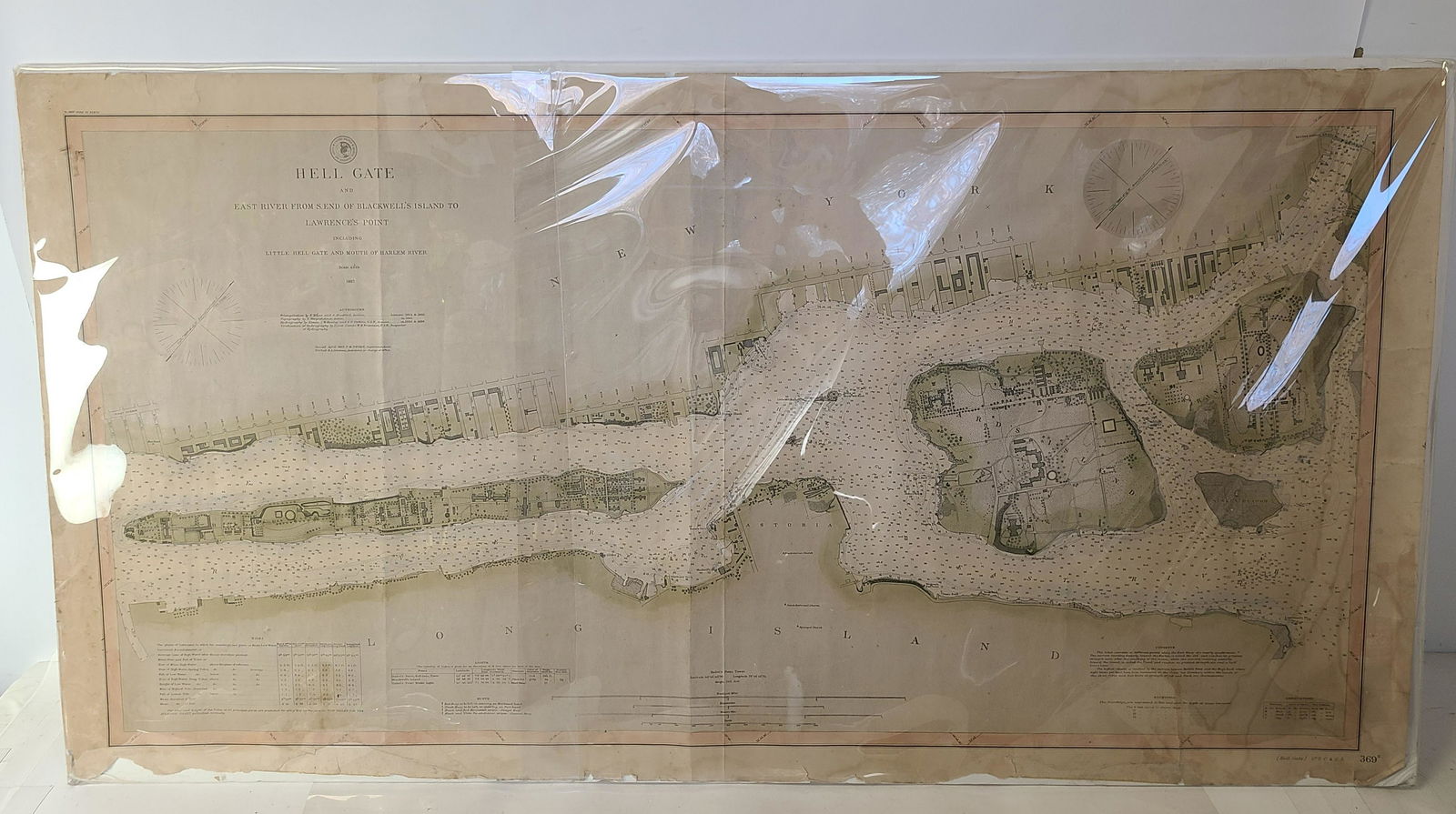 Antique Map of Hell Gate and East River - 1887 (1 of 10)