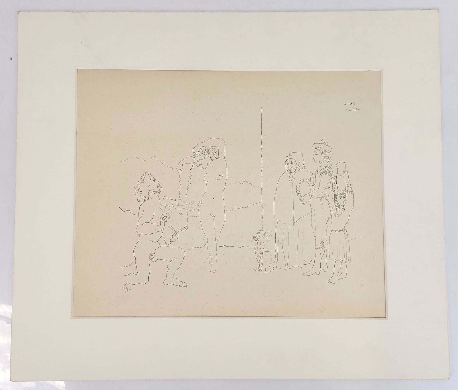After Pablo PICASSO: Drawing - Lithograph (1 of 9)