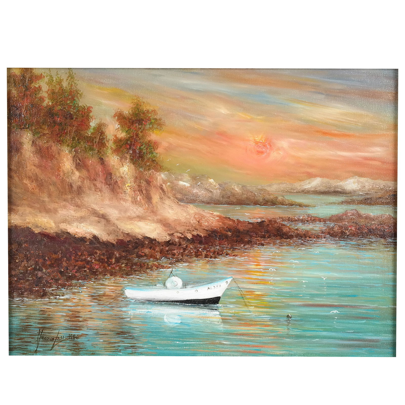 Franco LISI: "Ocean Drive, Newport.." - Oil/Canvas (1 of 9)