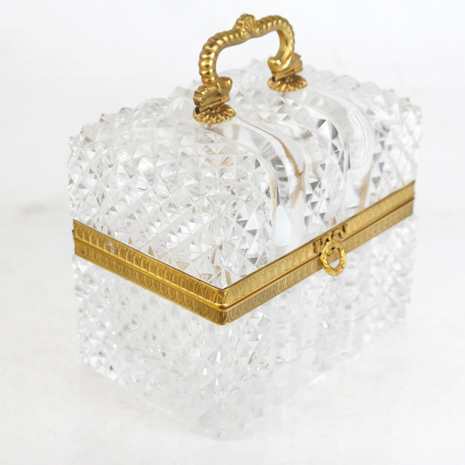 Gilt Bronze Mounted Cut Glass Trinket Box (1 of 7)