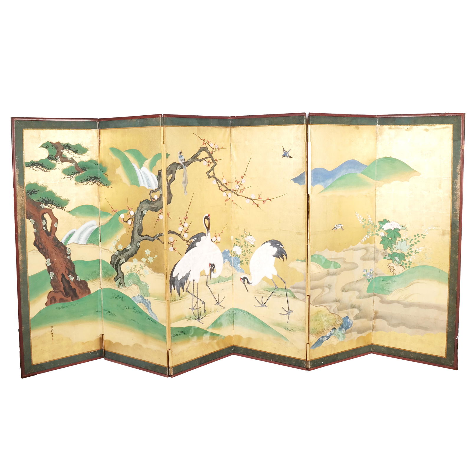 Japanese Six Panel Screen (1 of 10)