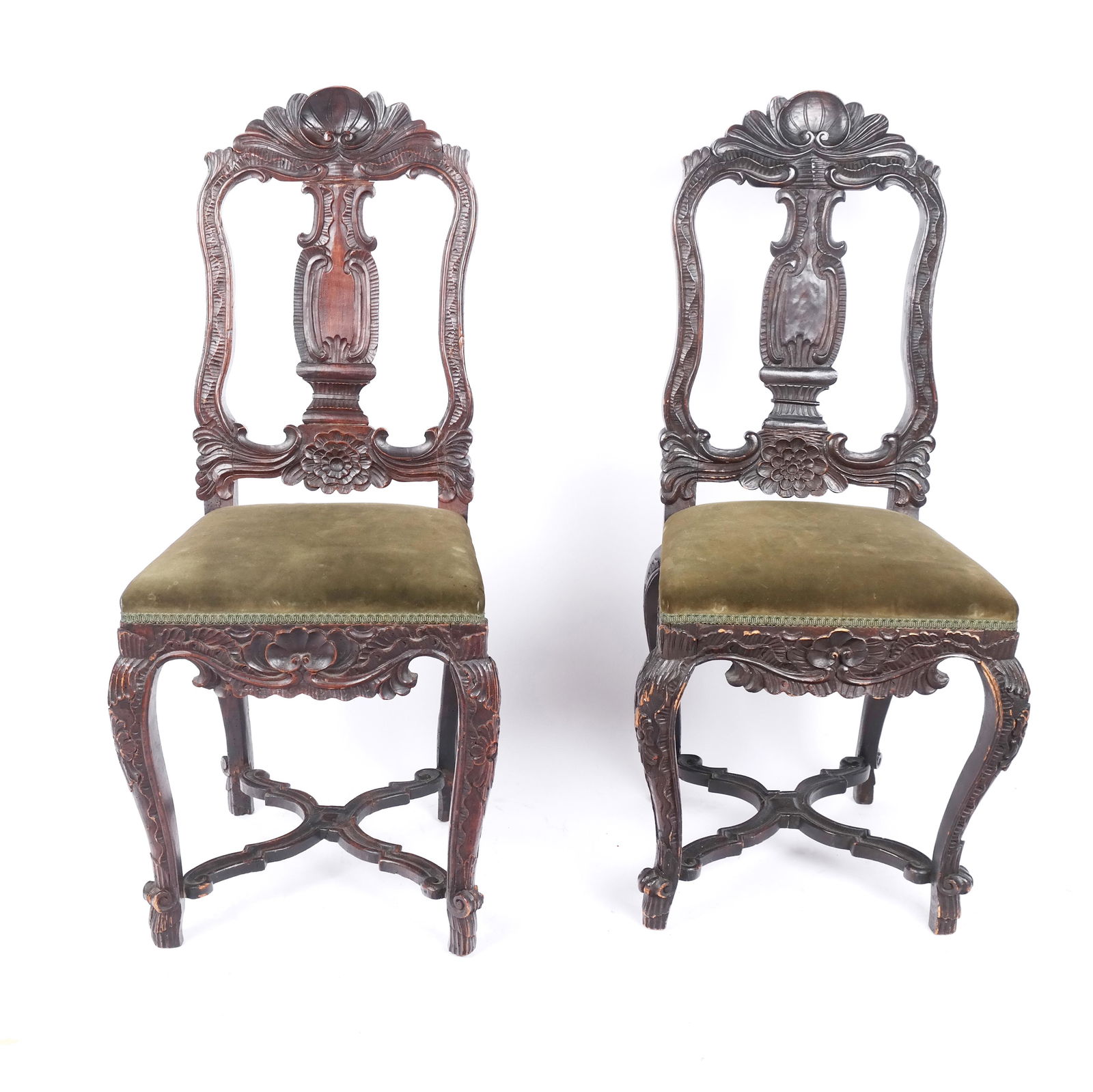 Pair of Continental Baroque-Style Side Chairs (1 of 8)