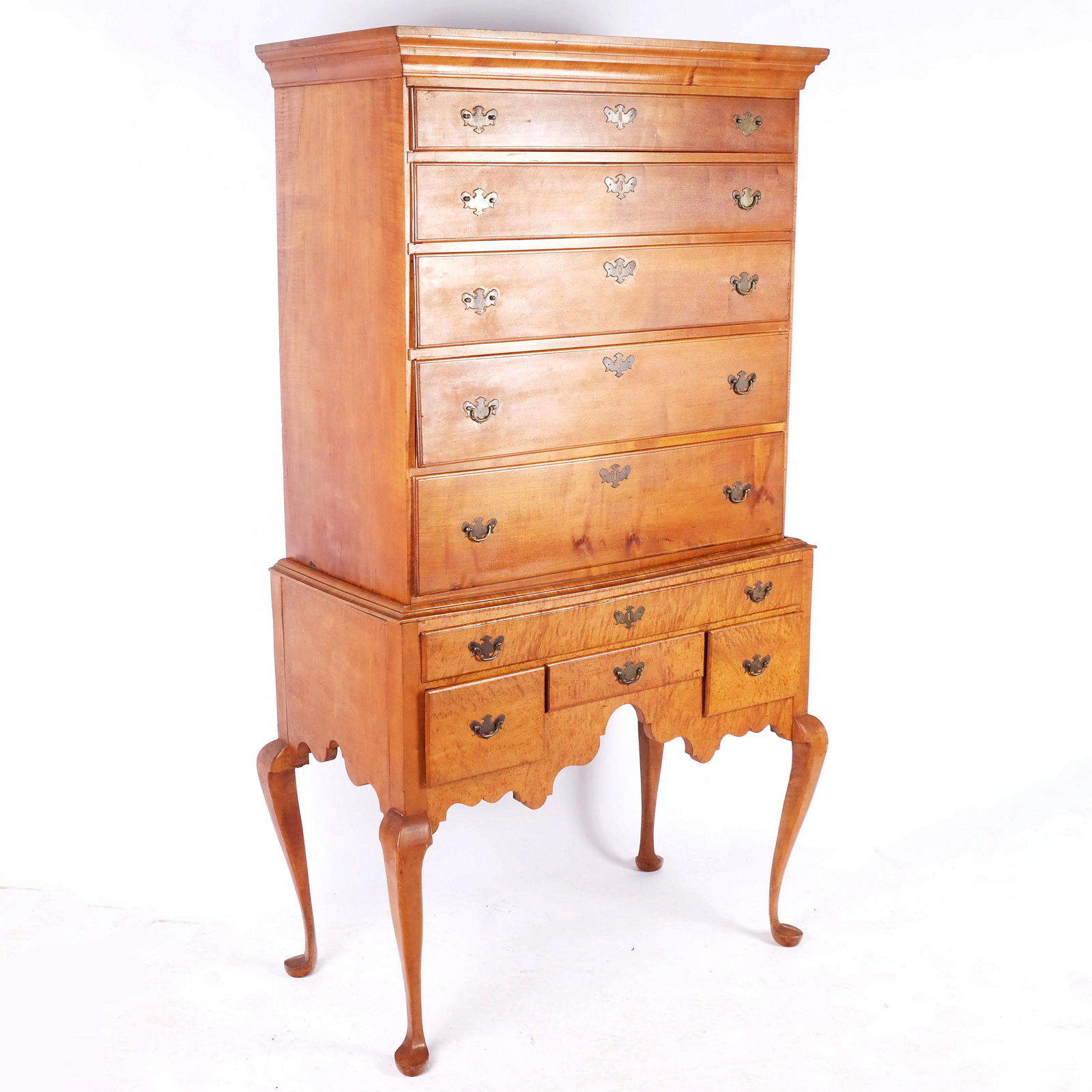 American Queen Anne Maple Chest on Stand (1 of 11)