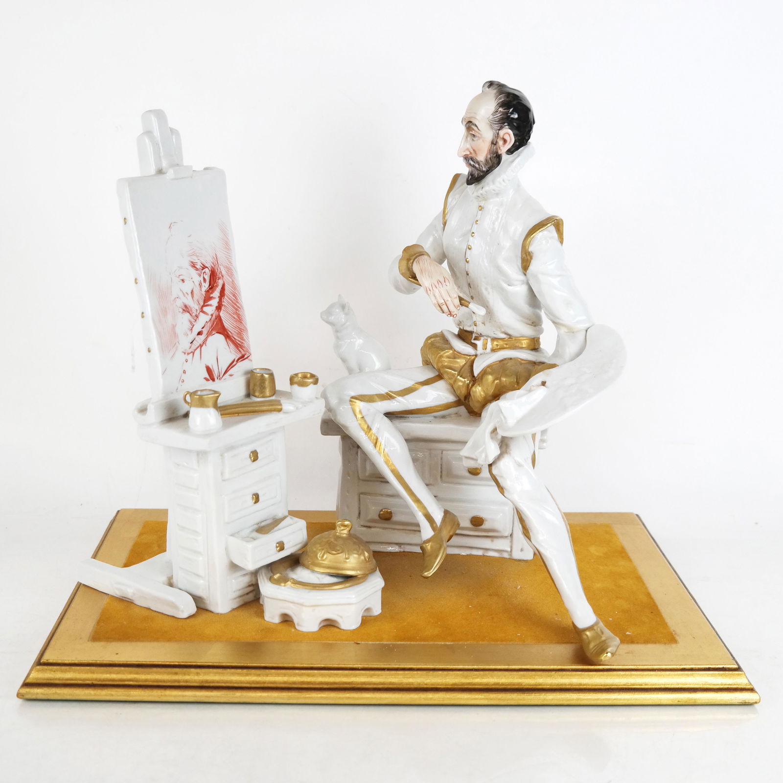 Spanish Parcel Gilt Porcelain Figural Group (1 of 11)