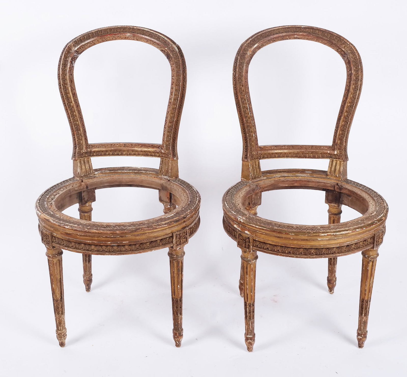 Pair of Antique French Ballroom Side Chairs (1 of 7)