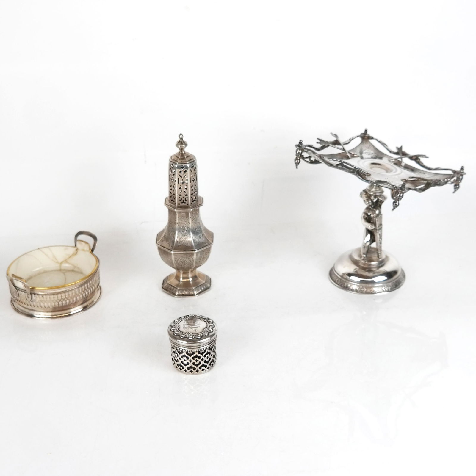 Four Silver Plate & Sterling Silver Articles (1 of 16)