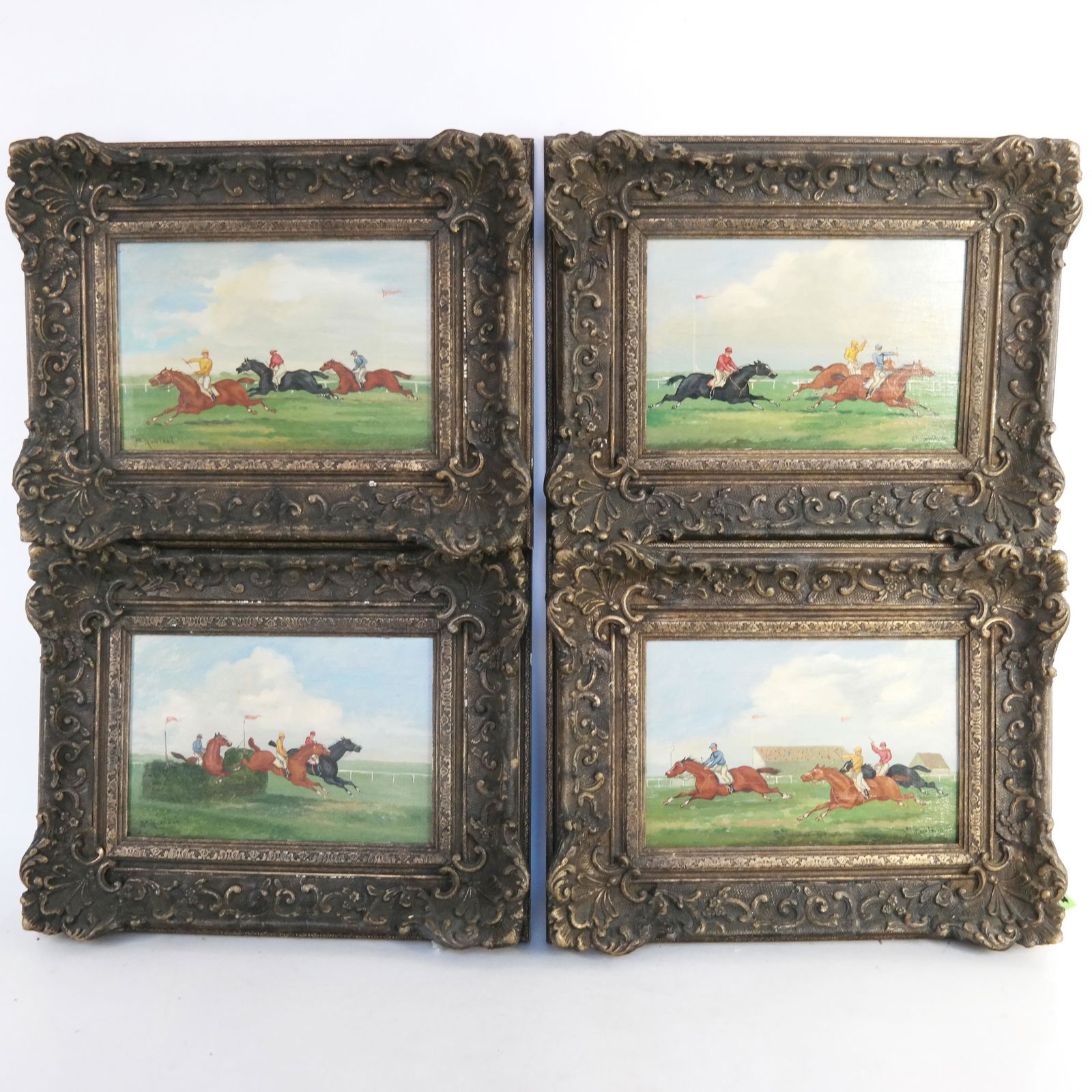 William ROWLAND: Four Horse Racing Scenes - O/P (1 of 10)