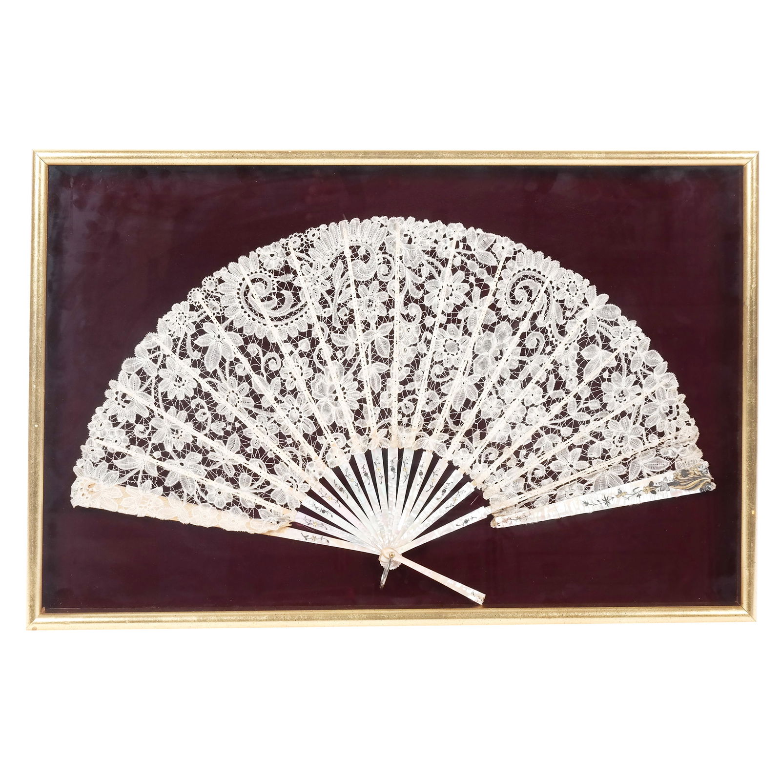 Fan in Shadowbox Frame (1 of 8)