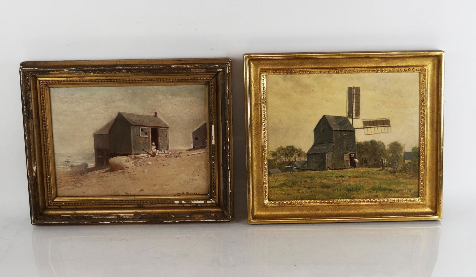 Charles CAHOON: Two Framed Shore Scenes (1 of 12)