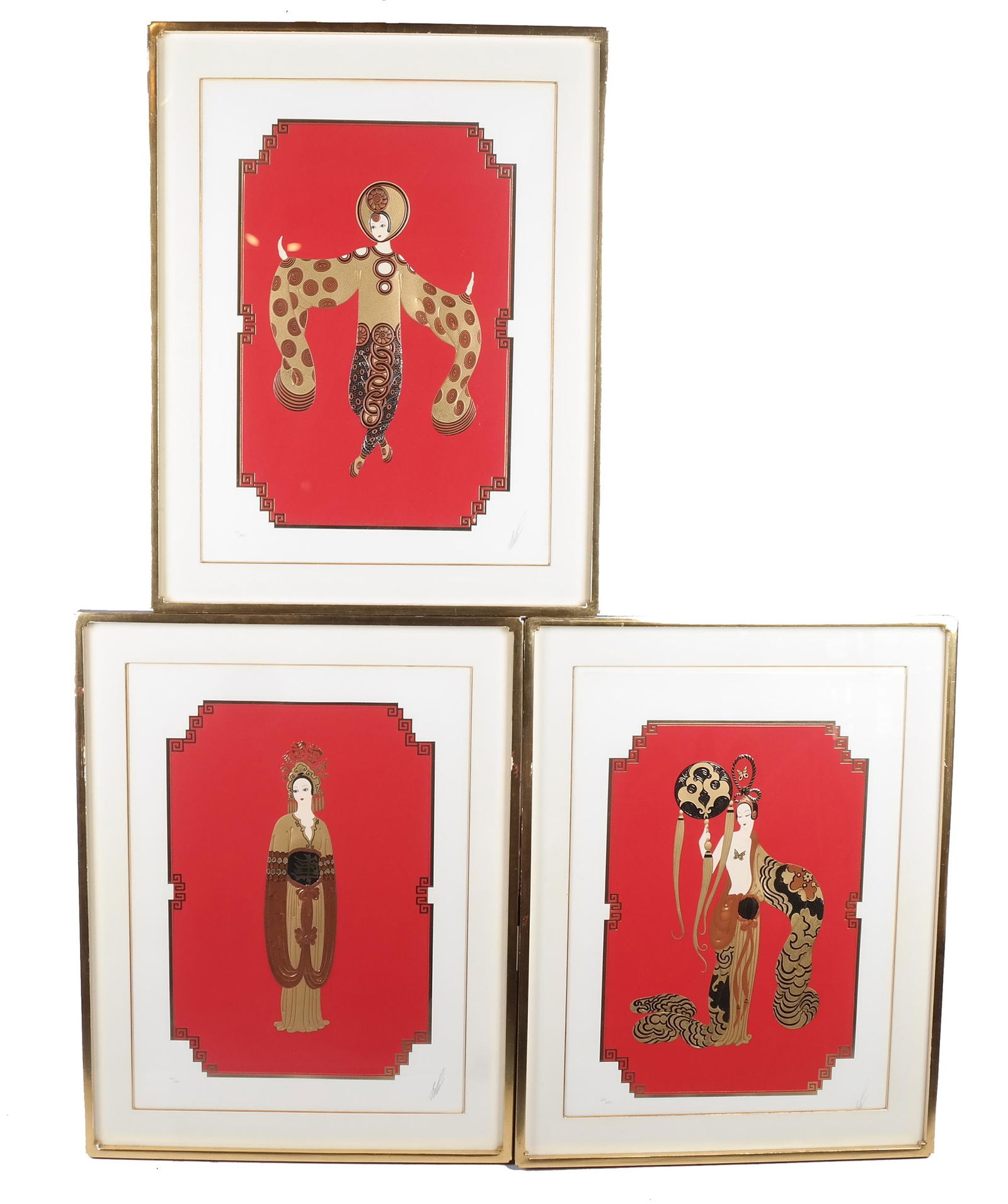 ERTE: "Asian Princess Suite" Triptych - Serigraphs (1 of 16)