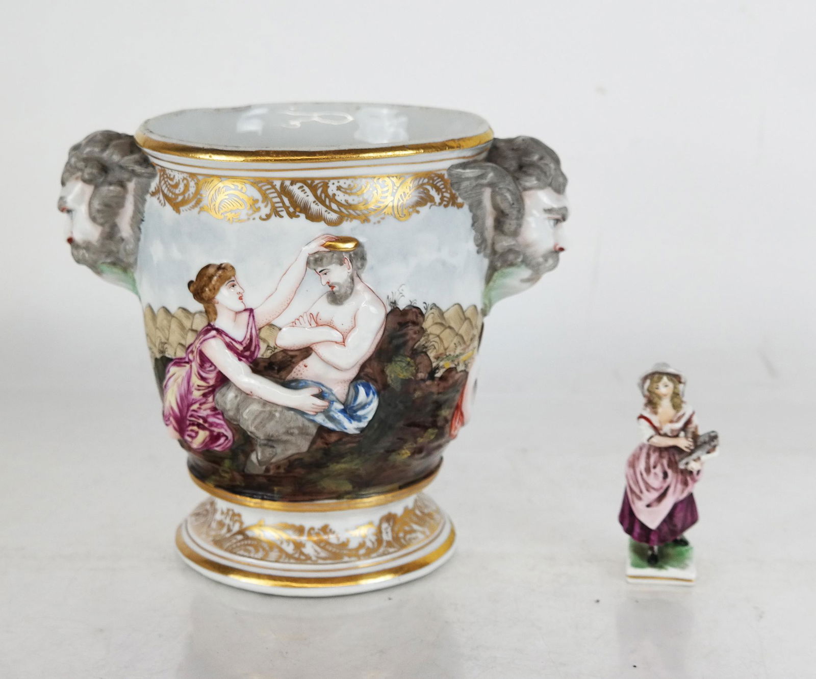 Capodimonte Porcelain Urn & Small Figure (1 of 11)