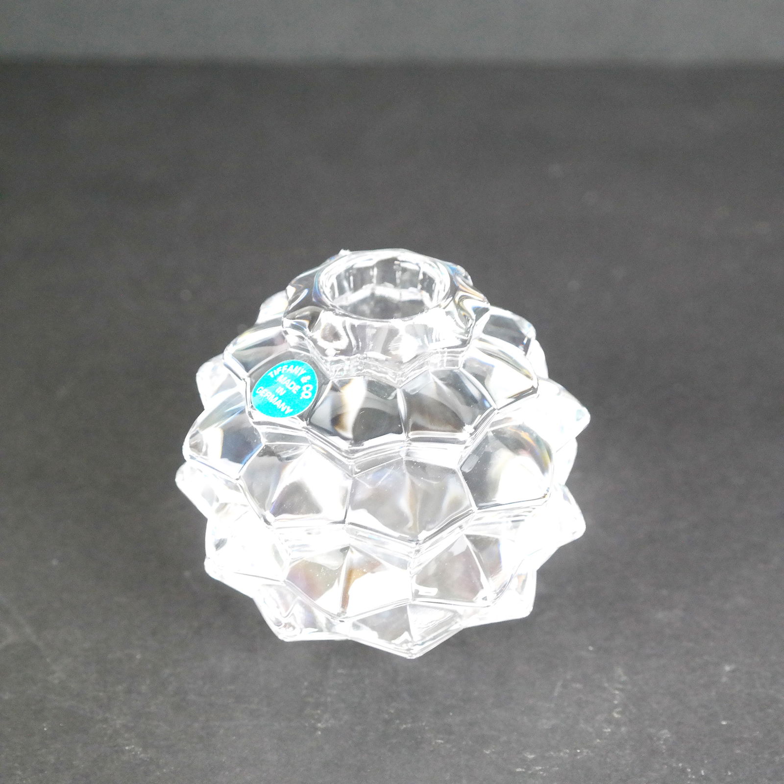 Tiffany & Co. Glass Candle Holder N.I.B. (1 of 8)