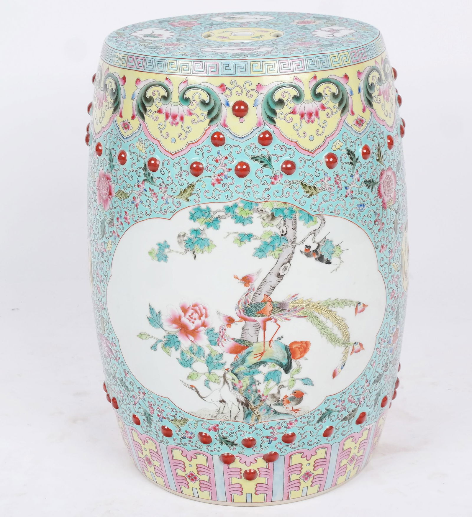 Chinese Famille Rose Garden Stool (1 of 8)