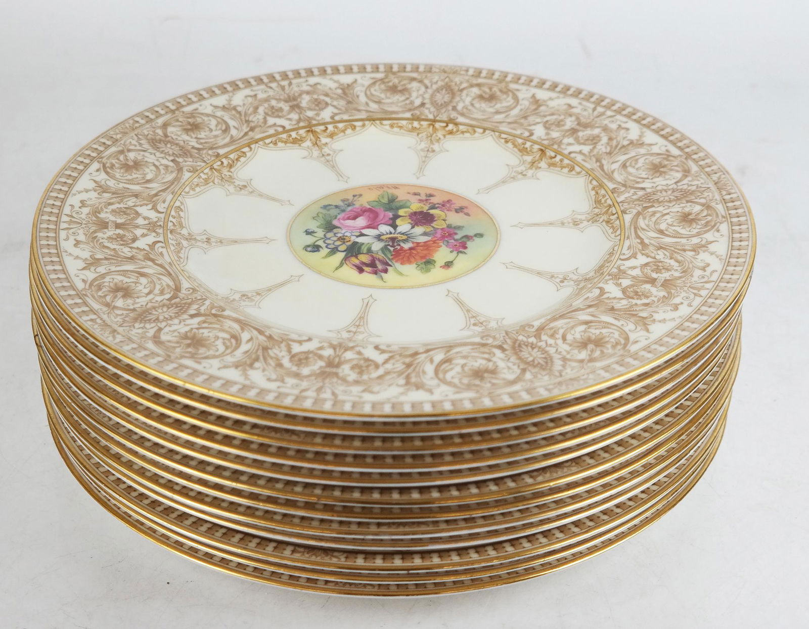 Twelve Royal Worcester Dinner Plates for B. Altman (1 of 11)