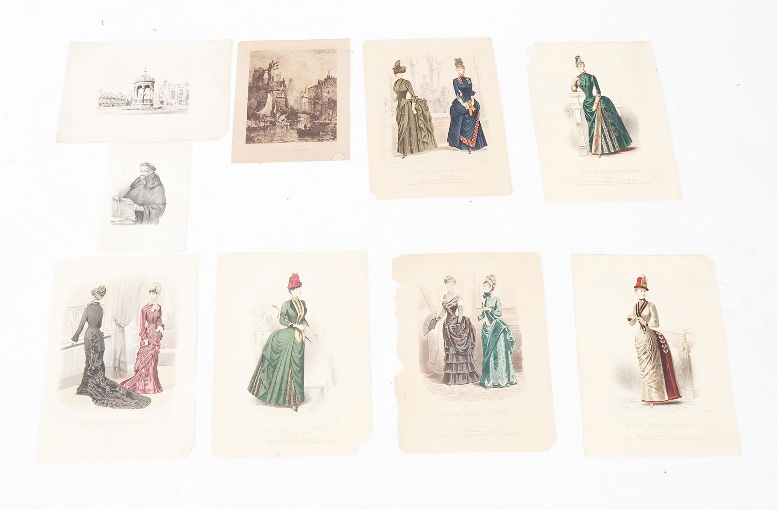 Group of Antique Lithographic Works (1 of 10)