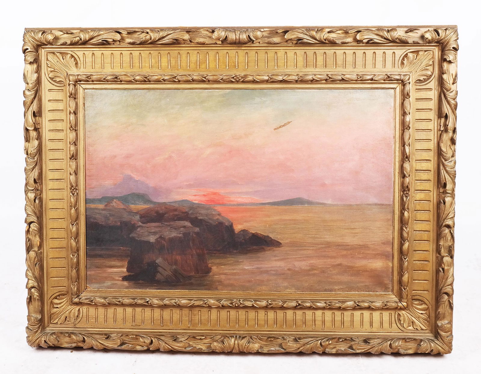 Signed SUMMERFIELD: Sunset on the Bay - Oil/Canvas (1 of 9)