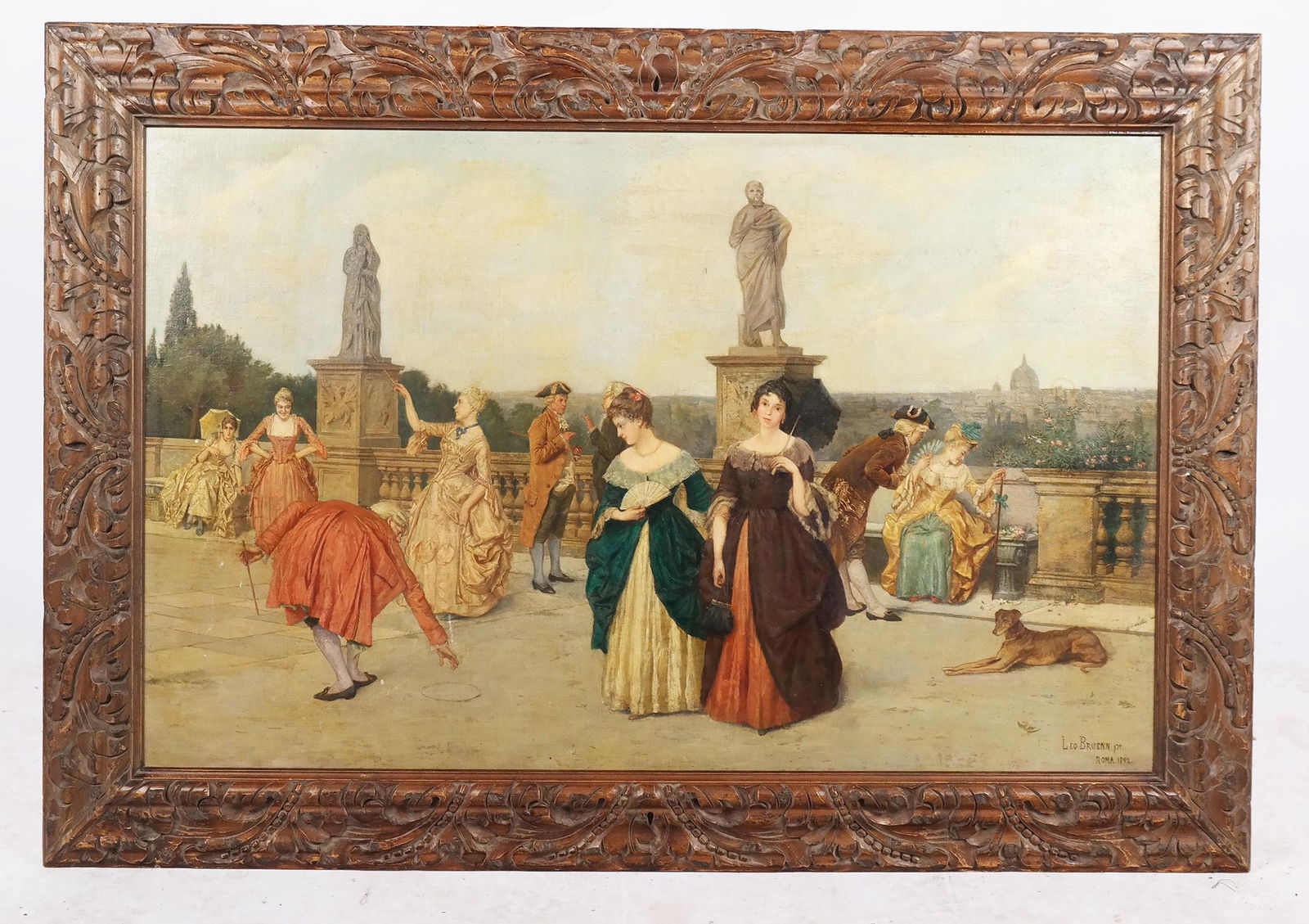 Leo BRUENN: Italian Fete Overlooking Rome - O/C (1 of 10)
