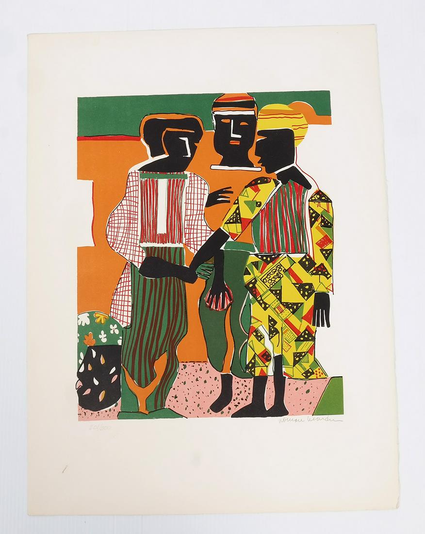 Romare BEARDEN: "Conjunction" - Lithograph (1 of 5)