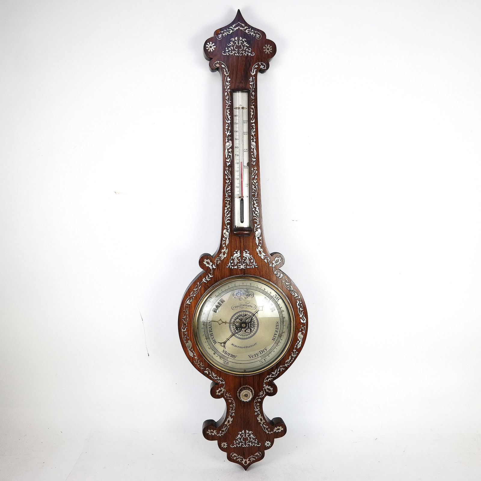 Wakefield & Barnsley Inlaid Barometer (1 of 7)