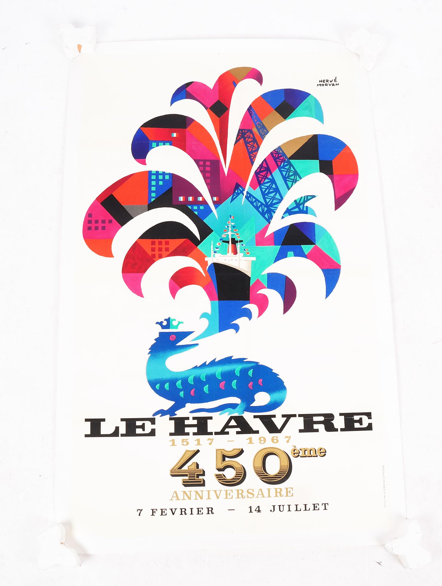 Herve MORVAN: Vintage French Travel Poster (1 of 5)