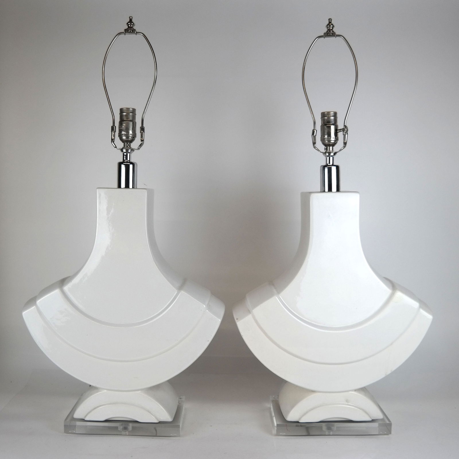 Pair of Karl Springer-Manner Art Deco-Style Lamps (1 of 6)
